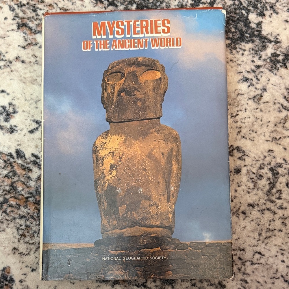 National Geographic Mysteries of the Ancient World Book - Blue and Brown